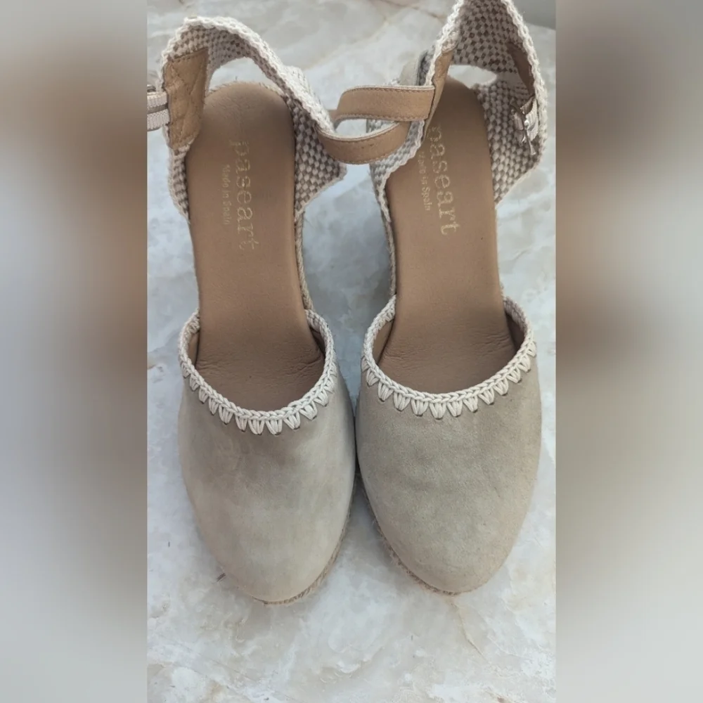 Paseart Espadrilles Wedges Made In Spain  Size 38